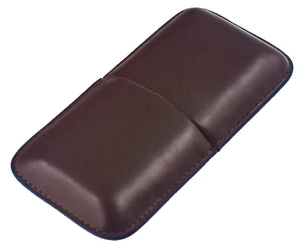 3 Finger Leather Case - Brown