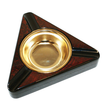 3-Finger Wooden Triangle Cigar Ashtray