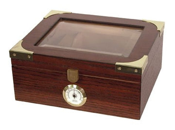 Elegant Capri Glasstop Humidor